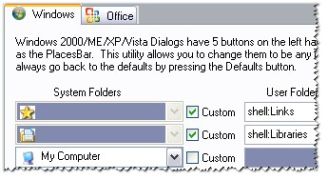 Melloware PlacesBar Editor Melloware PlacesBar Editor