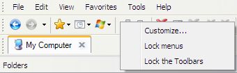 Customize Toolbar Menu