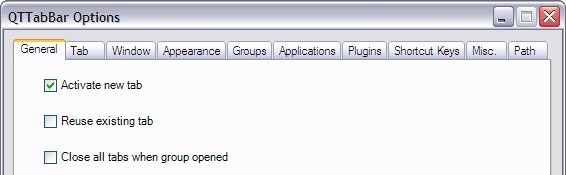 QTTabBar Options