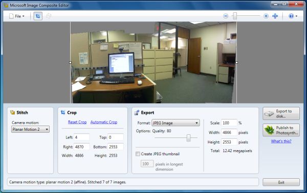 Microsoft Image Composite Editor