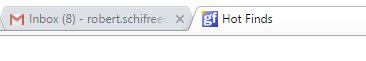 Chrome browser tabs