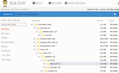 Disk Drill file recovery