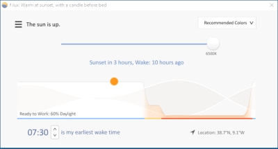 Flux screen brightness controller