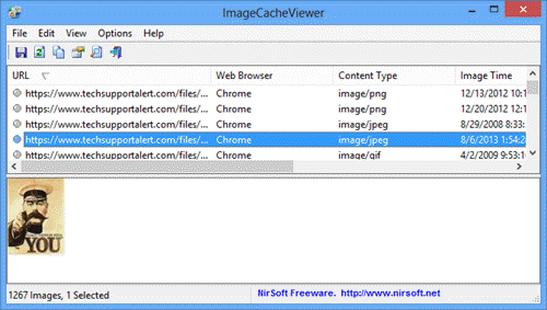 Nirsoft ImageCacheViewer