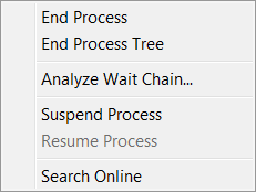 Analyze Wait Chain in Resource Monitor