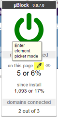 uBlock configuration