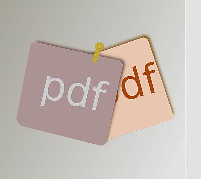 Two pinned notes saying PDF 