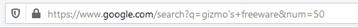 Google search paramenter