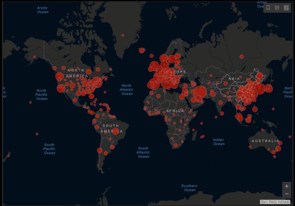 Dashboards tracking Coronavirus