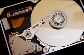 photo of hard disk drive