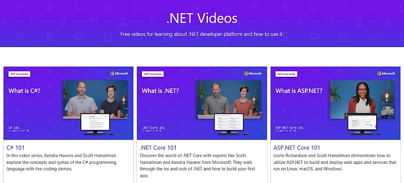 Learn .NET videos