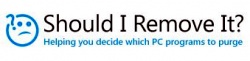 site logo with text saying Should I Remove it? in black on a white background