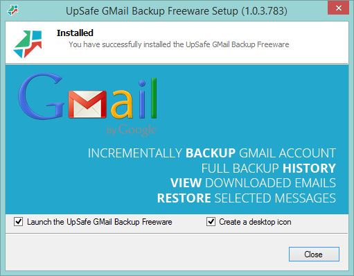UpSafe Gmail Backup