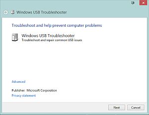 Windows USB Troubleshooter