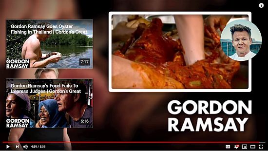 YouTube End Screen example