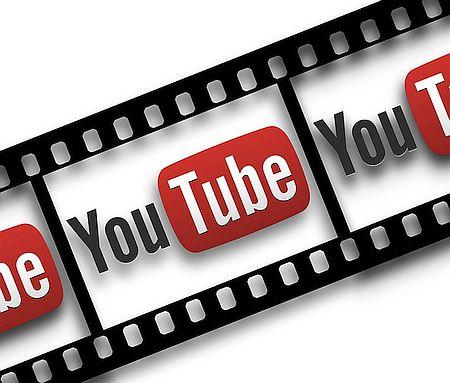 Youube logo on film strip