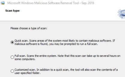 Malicious Software Removal Tool
