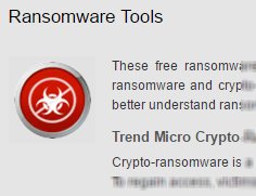 Ransomware removal tools