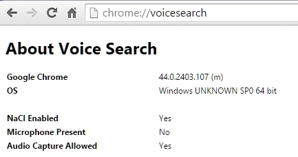 Voice activated search image