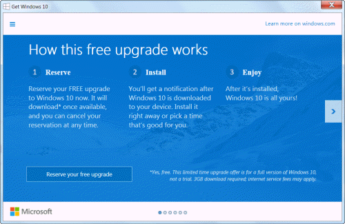 Windows 10 upgrade