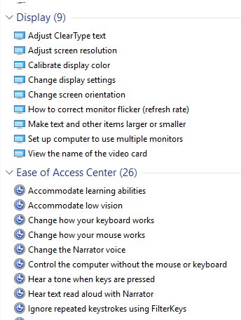 Windows 10 tweak options