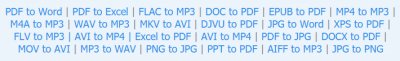 Zamzar file conversion